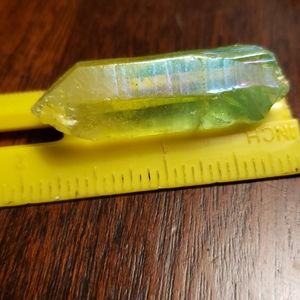 Titanium Rainbow Aura Lemurian Quartz